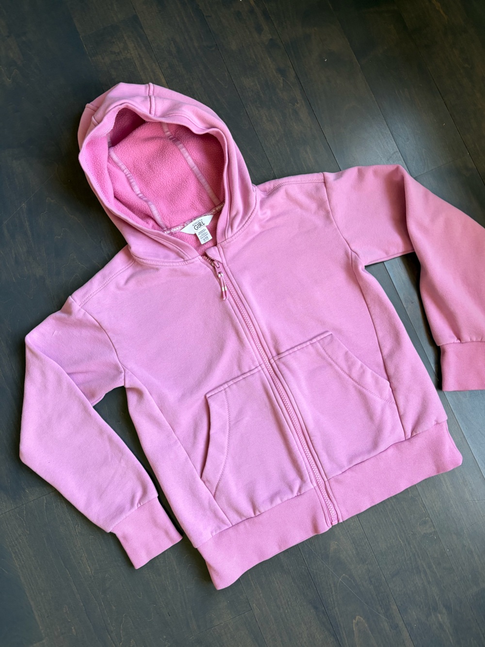 Athleta Girl Pink Zip Hoodie Size 12 - Picture 2 of 10